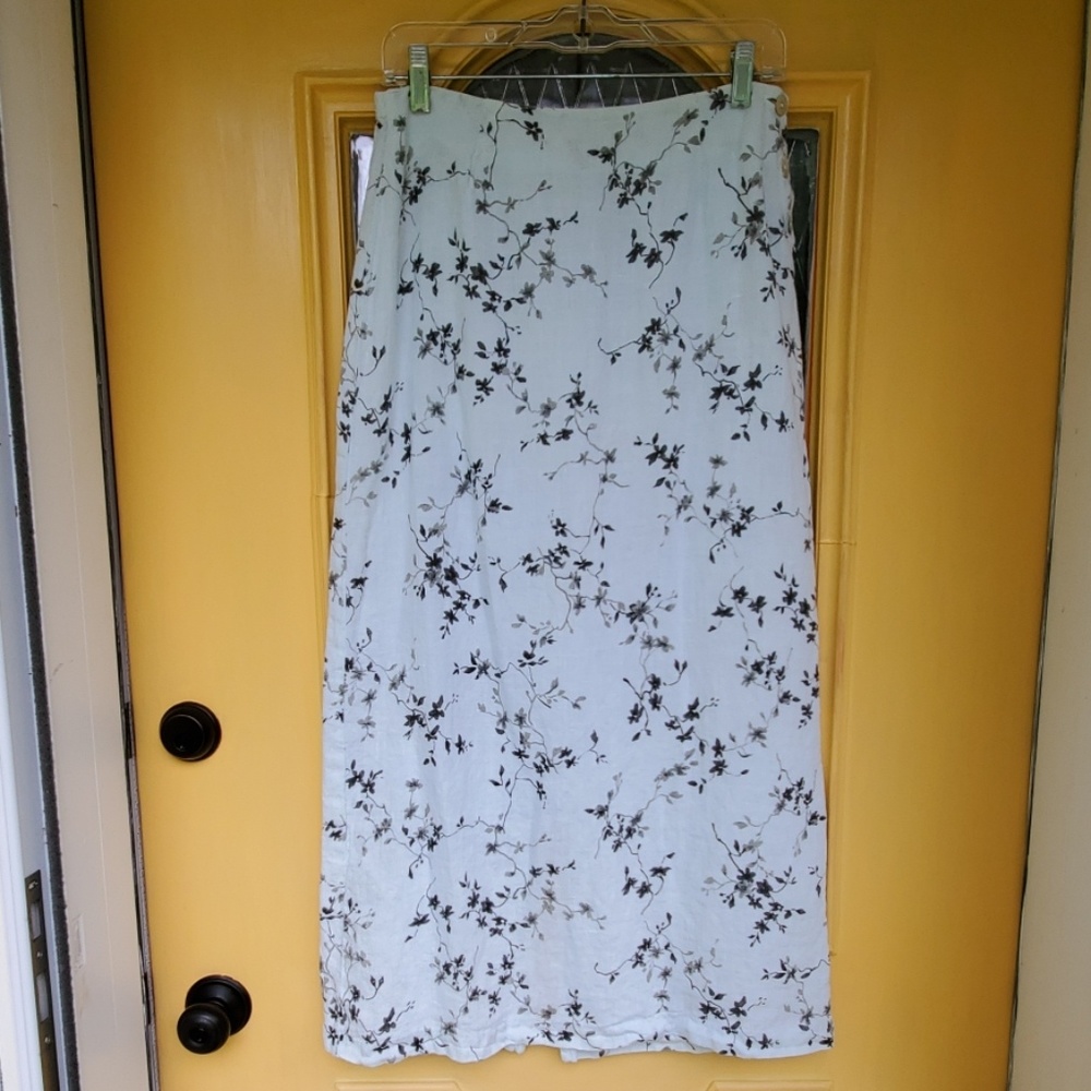 Linen maxi summer skirt
